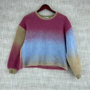 Zara Size S long sleeve crop sweater crew neck 3079